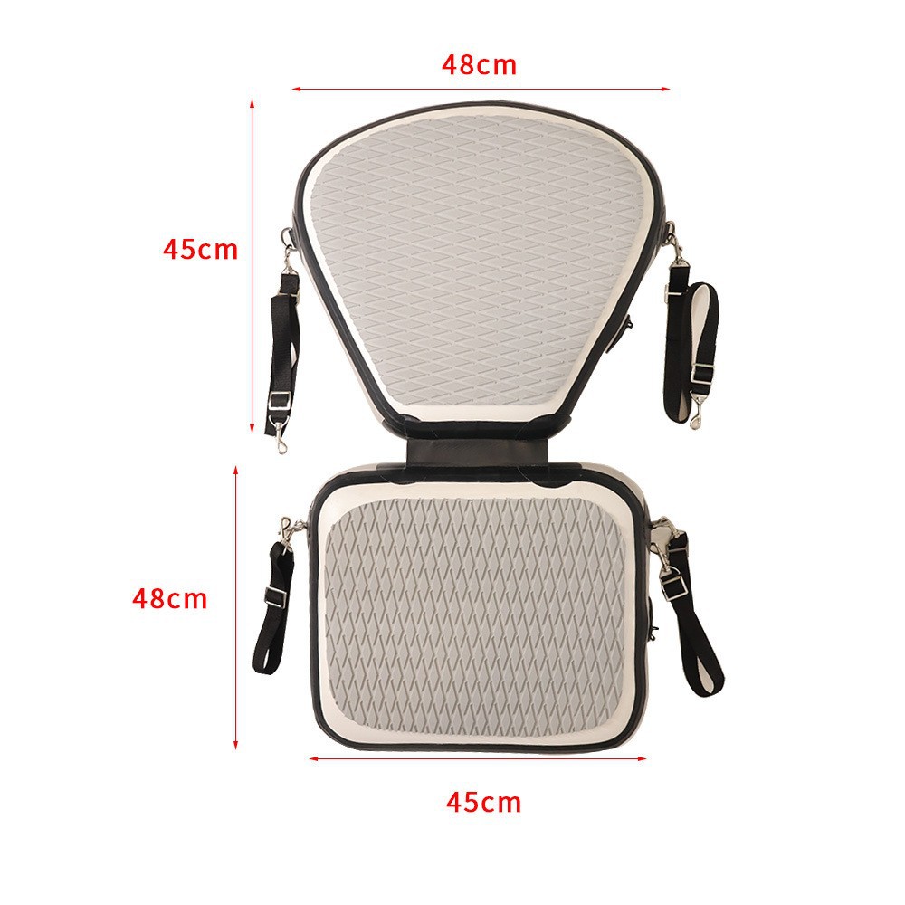 Large gray inflatable cushion 48*45cm