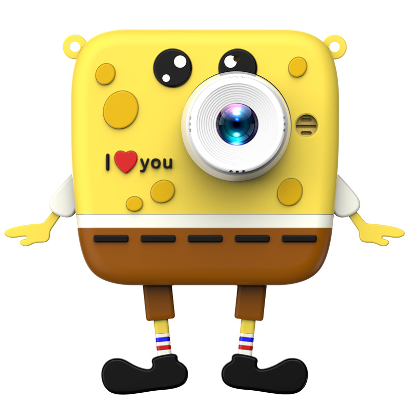 Cámara digital infantil HD con diseño de dibujos animados, grabación de foto y video, juguete divertido y regalo