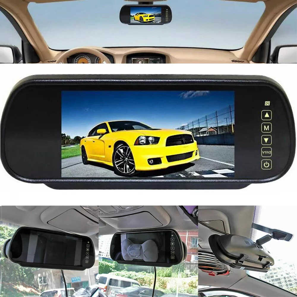 7inch Night Vision High Definition Universal Car Monitor Reversing Rearview Mirror Factory Direct Sales