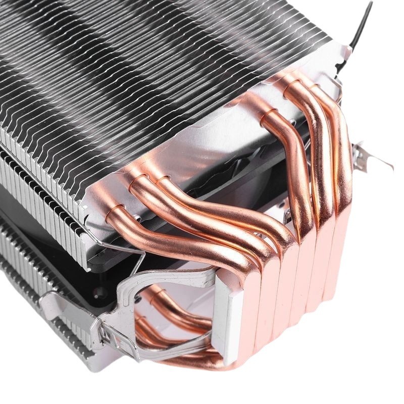 Computadora de escritorio 6 tubo de cobre cpu radiador ultra silencioso 1366AMD 1700 X79 2011 pin CPU ventilador
