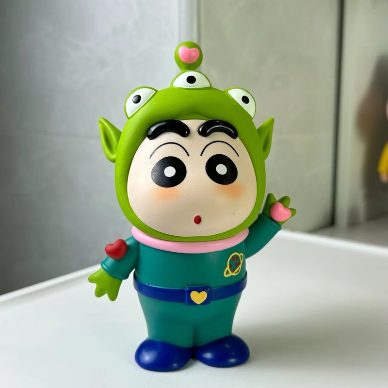 蜡笔小新cos系列三眼仔牛仔企鹅巴斯光年桌面小摆件卡通玩具手办|undefined