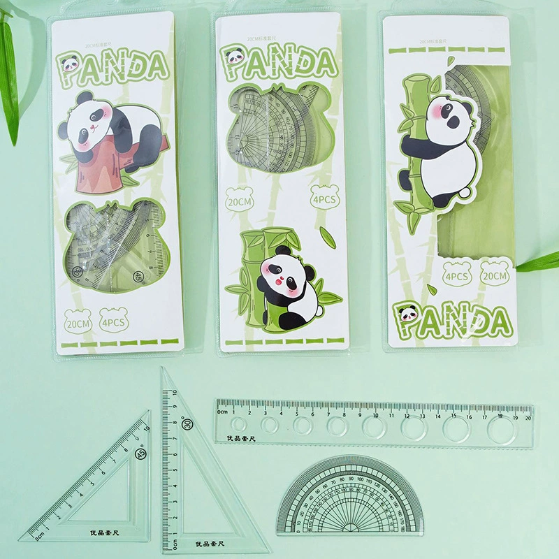 Творческая панда мультипликационная линейка Студенческая живопись линейка