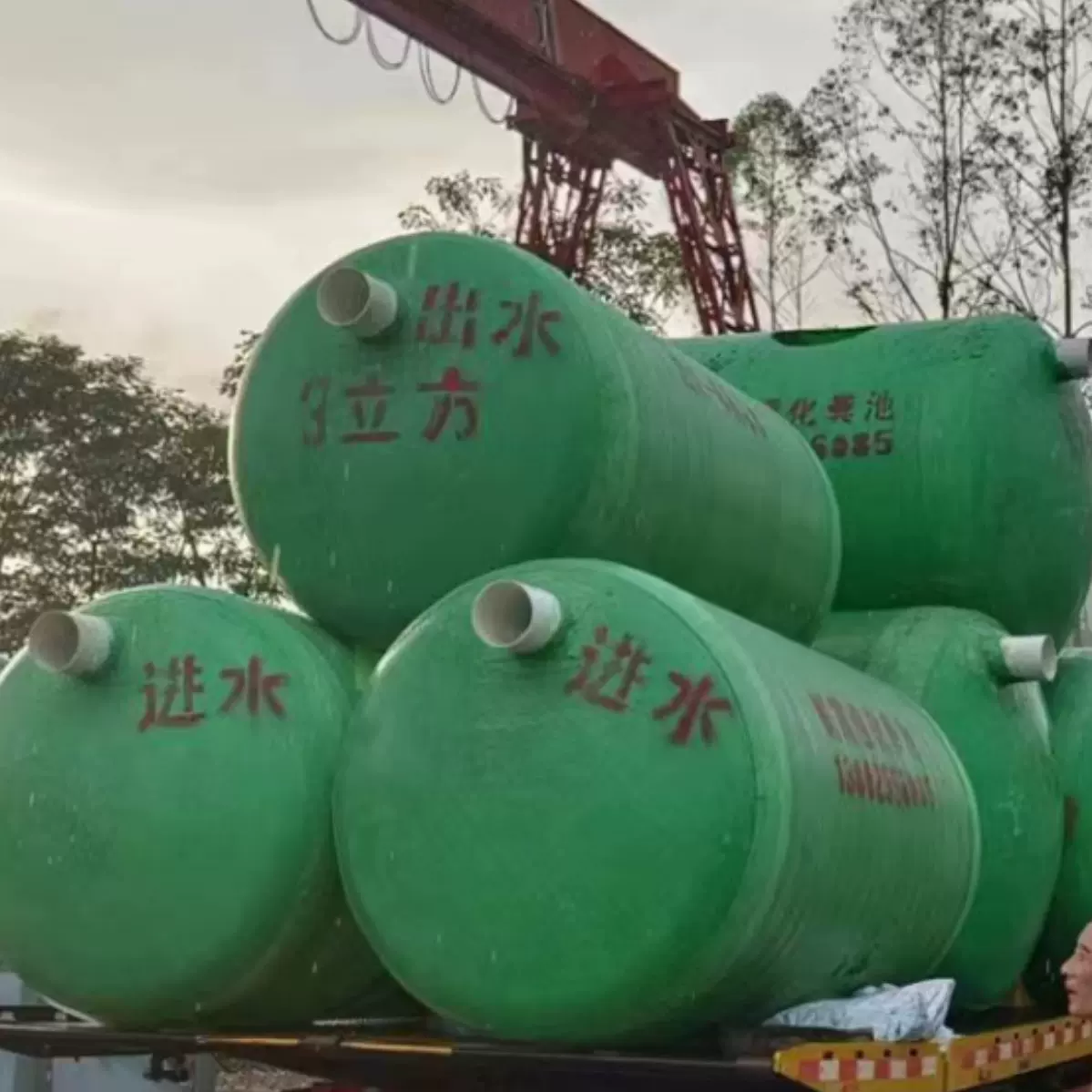 惠州市生产厂家直销批发玻璃钢化粪池新农村家用化粪池工厂消防池