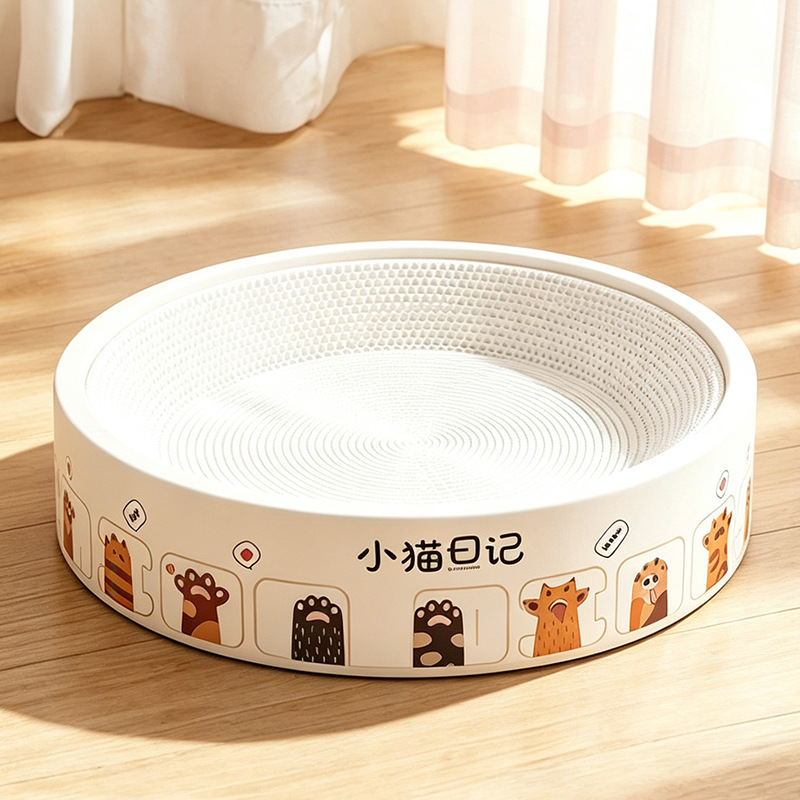 Caja de gato de papel corrugado de vaca blanca, caja de gato de tamaño super grande, cuatro estaciones, productos para gatos generacionales, envío gratuito. image 14