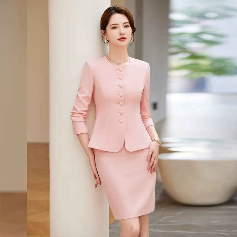 Тибетский синий пиджак женский 2024 осенний профессиональный наряд