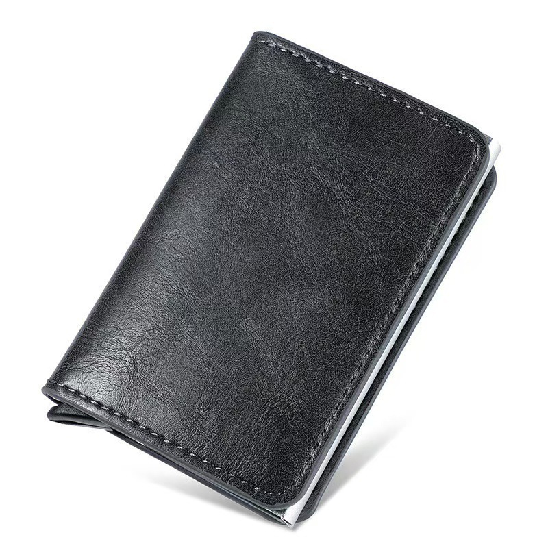 Cartera con Bloqueo RFID para Hombre, Tarjetero para Identificación y Tarjetas de Crédito