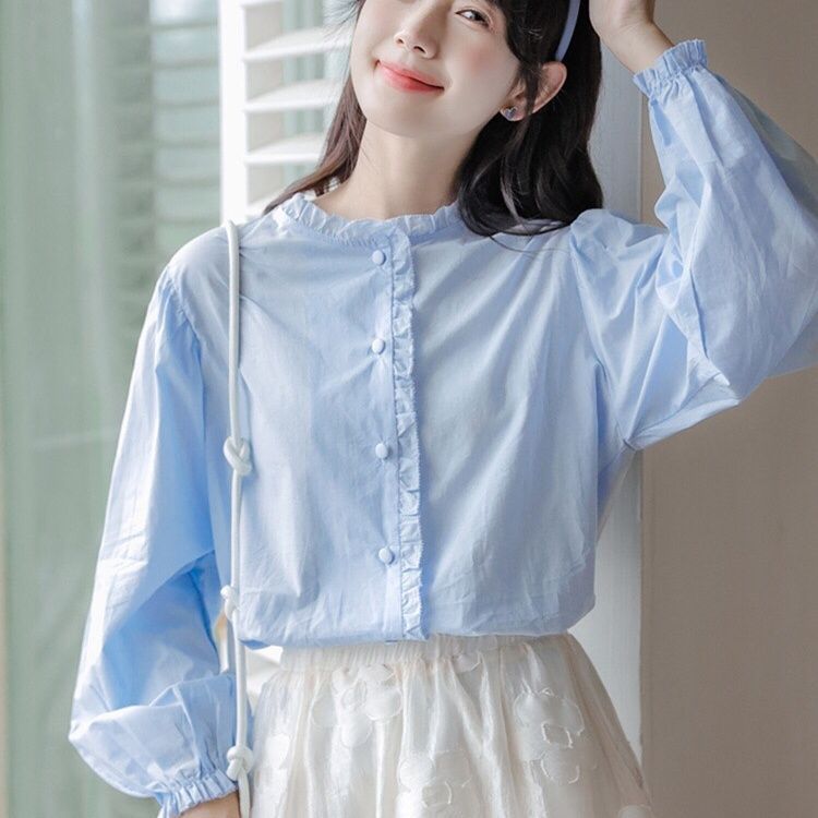 Autumn demi-season design elegant shirt