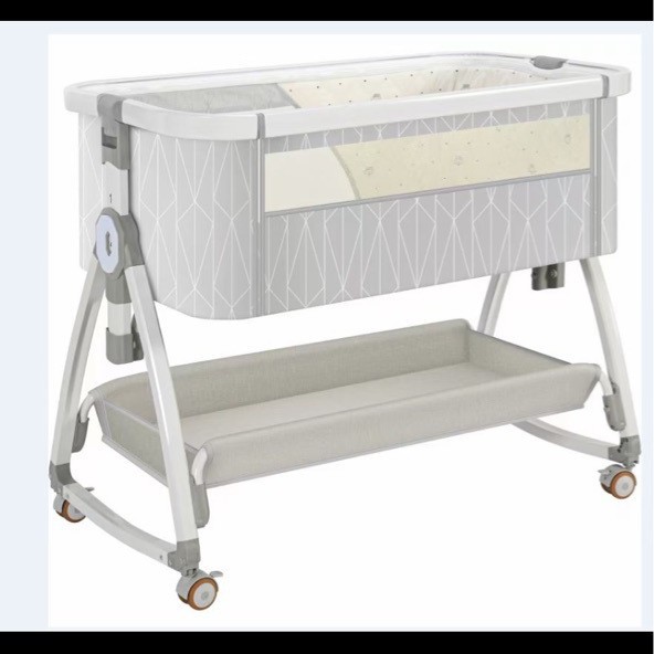 Baby Bed Cradle Bed Crib Movable Newborn Portable Multifunctional Splicing Bed Foldable