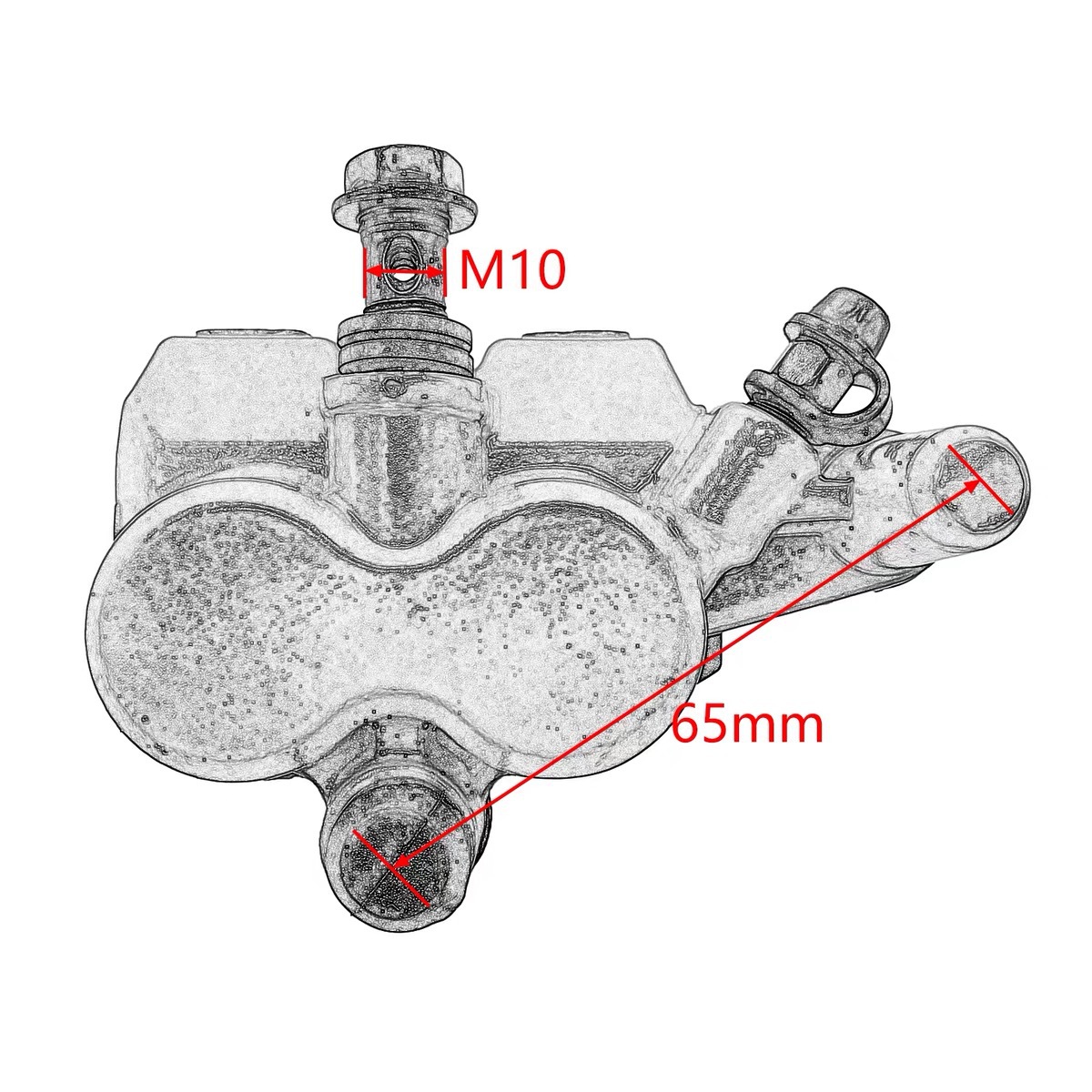 Electric Motorcycle Brake Pump Disc Brake Lower Pump Modified Caliper Doctor Brake Lower Pump Xunying Front Brake Pump Assembly