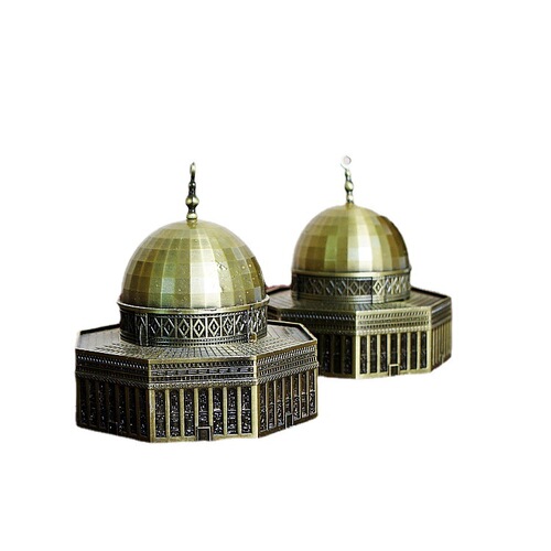 Directly approved by the manufacturer, metal handicrafts, fine modeling of the dome model of Jerusalem, the holy religious site of Israel