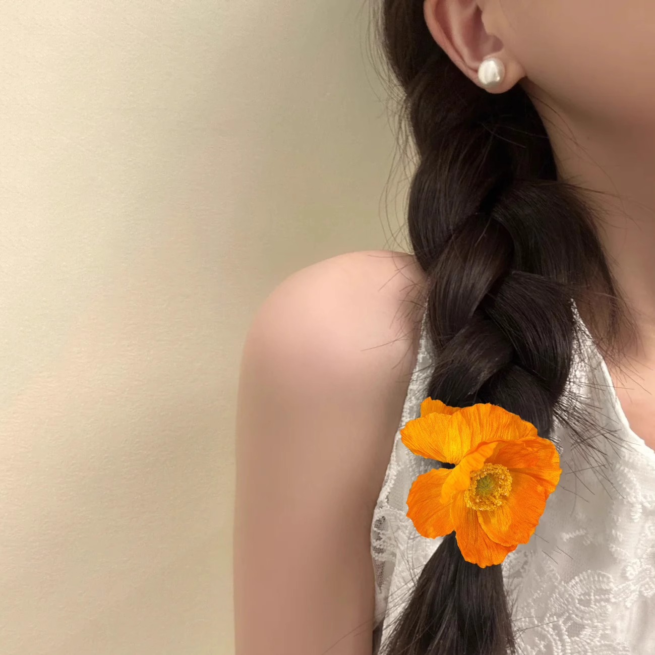 25g Weight Hair Tie, Rubber Band Hair Accessories Type 1 Piece Quantity Weekend, Tea Party Occasion Cloth Material Flower, Horse Pattern All Seasons, Summer Season Women's Gender Sweet, Simple Style Style Sweet Simple Style Women's Flower Horse Cloth Hair Tie Rubber Band 7