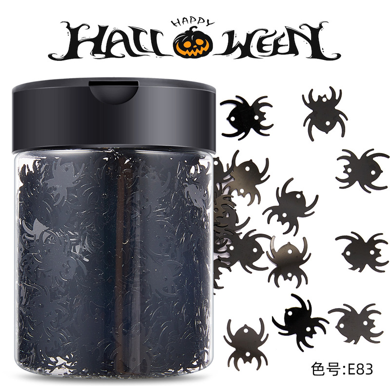 Halloween Bead Nail Art Sequins Spider Glitter Nail Polish Glue Sticker Desktop Decorations Handmade Material kg Halloween Bead Nail Art Sequins Spider Glitter Nail Polish Glue Sticker Desktop Decorations Handmade Material kg