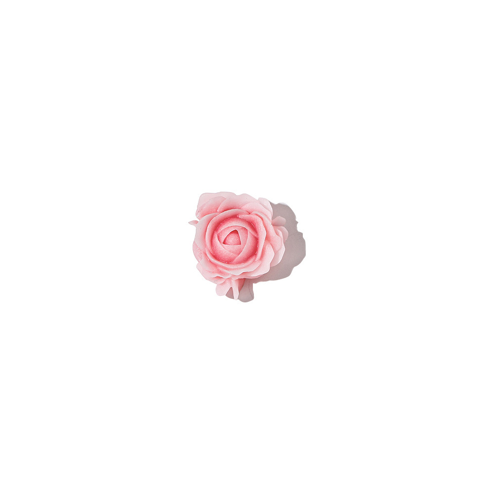fuchsia three dimensional nail decoration contains rose