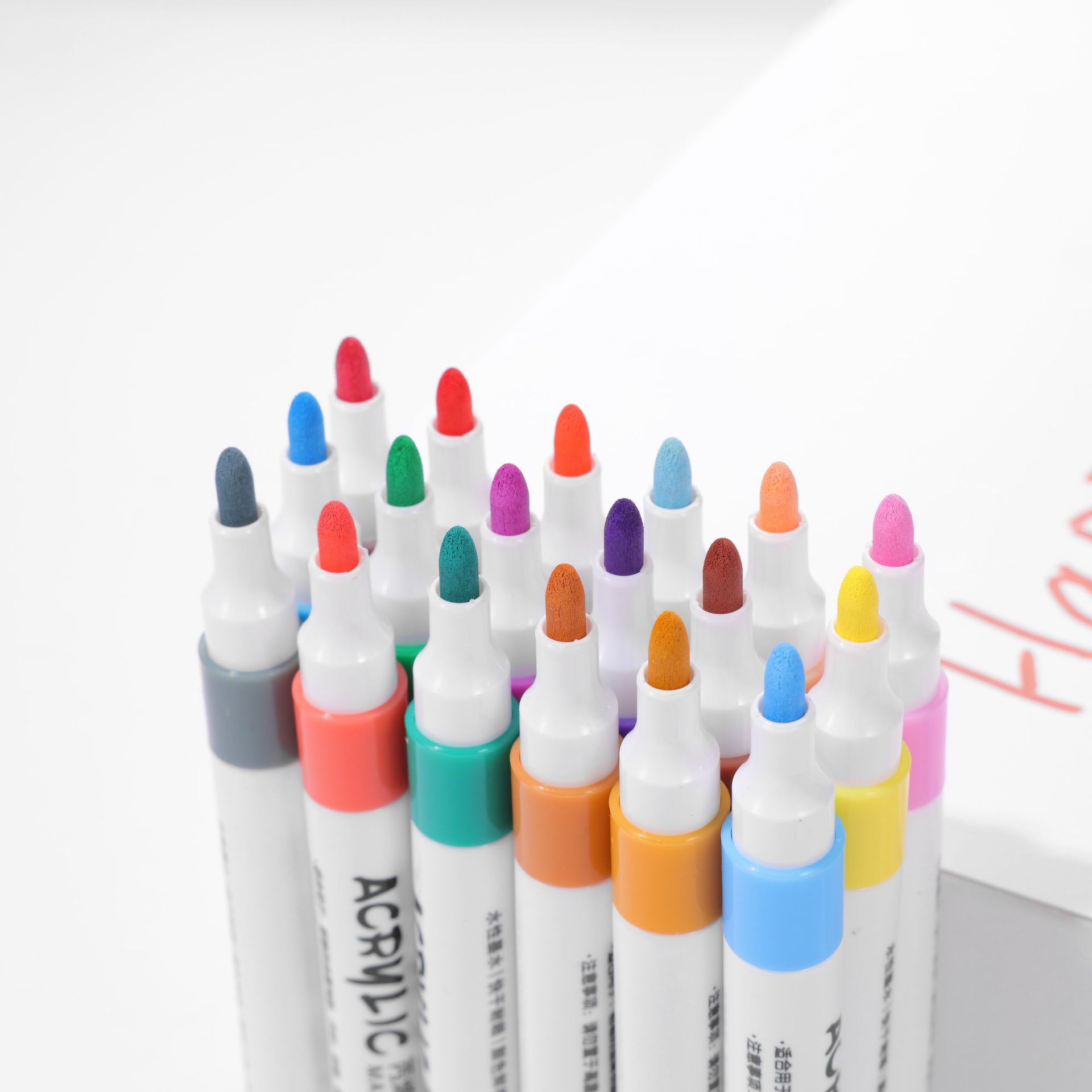 Traje de marcador de pintura acrílica específico para estudiantes en caja impermeable y pluma de pintura de acuarela opaca se puede laminar 80