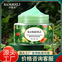 莎曼莉野菜净透清洁膏100g深层清洁水润控油温和不刺激面部护肤