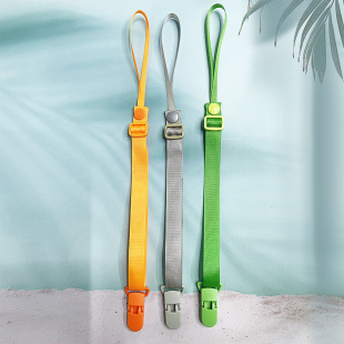 Baby pacifier clip chain pacifier chain baby pacifier tooth glue anti-drop chain bite music anti-drop lanyard