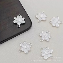 双吊大莲花diy配件手工制作手链项链立体吊坠国风发簪材料两世