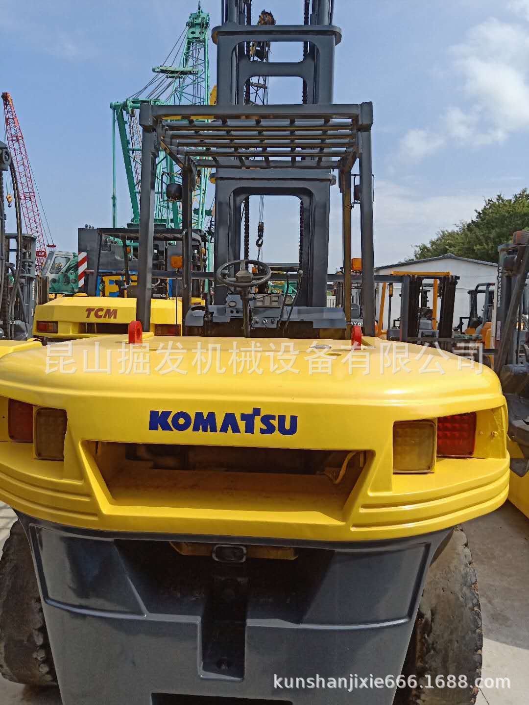 二手叉车10吨8吨柴油合力叉车二手小松7吨叉车,