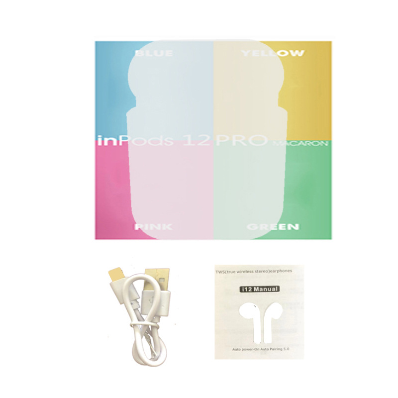 I12 auriculares Bluetooth TWs auriculares inalámbricos macaron pro4/pro6 auriculares Bluetooth J6 transfronterizos