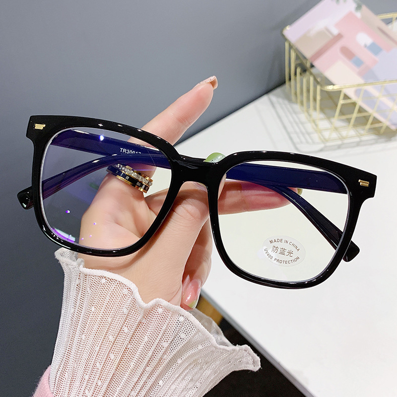 Tr Large Frame Anti-Blue Light Glasses, Plain Frame 30017 Prescription Glasses Frame Anti-Blue Light Glasses Tr Large Frame Anti-Blue Light Glasses, Plain Frame 30017 Prescription Glasses Frame Anti-Blue Light Glasses