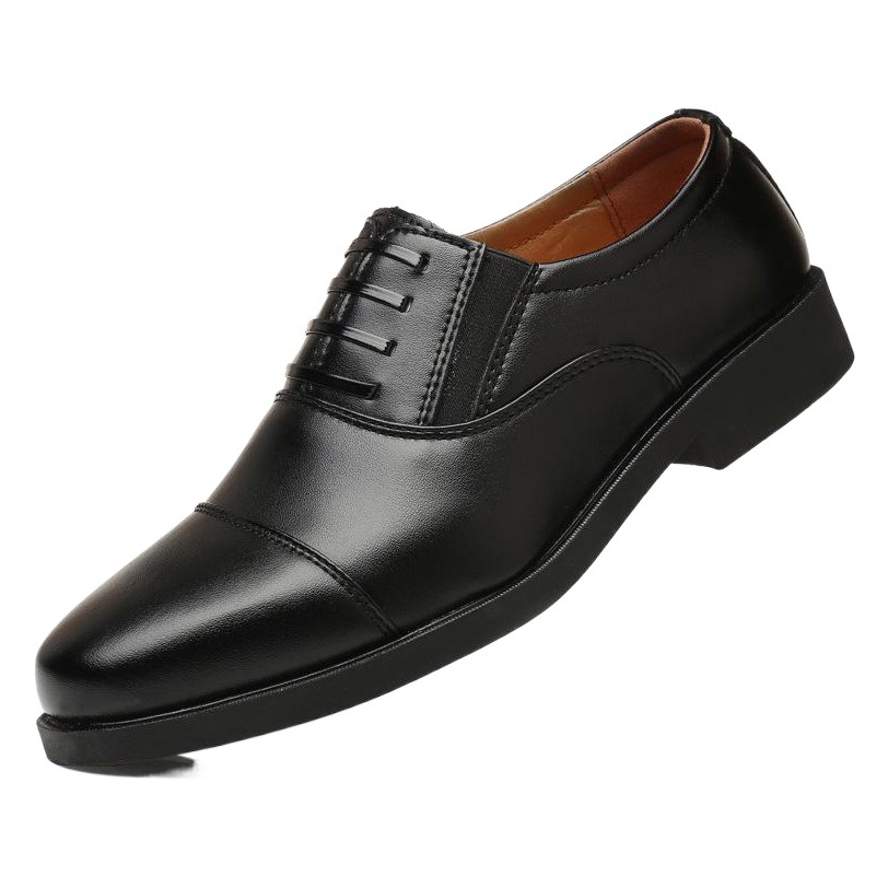 Nuevos zapatos de cuero de los hombres formales zapatos de cuero de tres articulaciones de los hombres slip-on de negocios casual de moda de tres puntas con cordones zapatos de los hombres