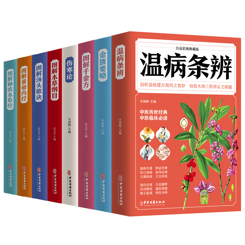 A complete set of 8 volumes [eight classics of traditional chinese medicine]
