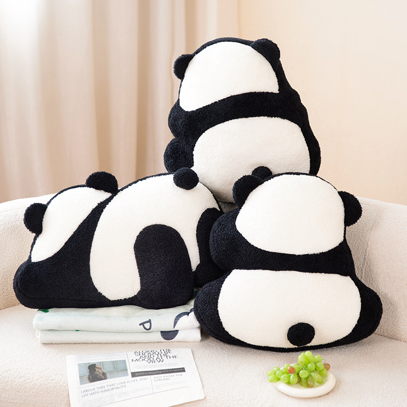 Red de celebridades Panda almohada muñeca lindo sofá sala de estar estudiante durmiendo junto a la cama niña cojín de respaldo almohada oficina