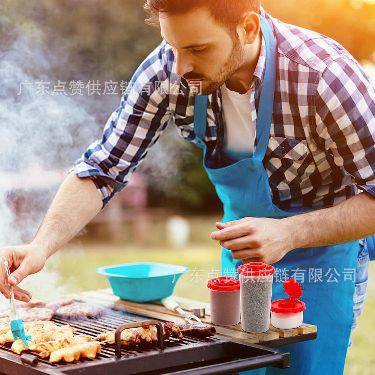 Cocina americana mini botella de condimento sal y pepper spice Shaker botella de pimienta sal transfronteriza