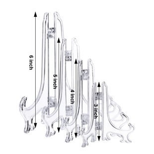 Plate Bracket Display Plate Rack Transparent Decorative Tea Cake Cabinet Plastic Craft Porcelain Plate Rack Triangular Plate Rack
