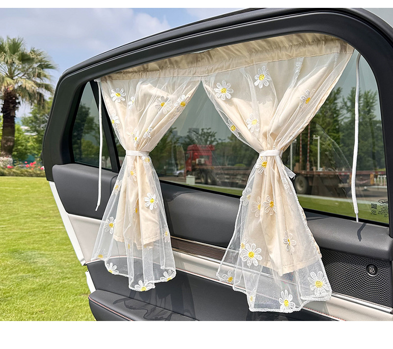 Blue Rain Car Curtain Suction Cup Type Car Sunshade Creative Children's Car Sun Protection Car Sunshade Curtain Side Curtain