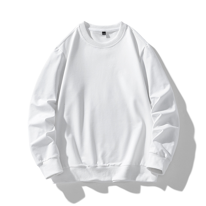 Suéter de cuello redondo para hombres otoño y invierno nuevo estilo de marca de moda transfronteriza de color sólido pantalones casuales con dos piezas