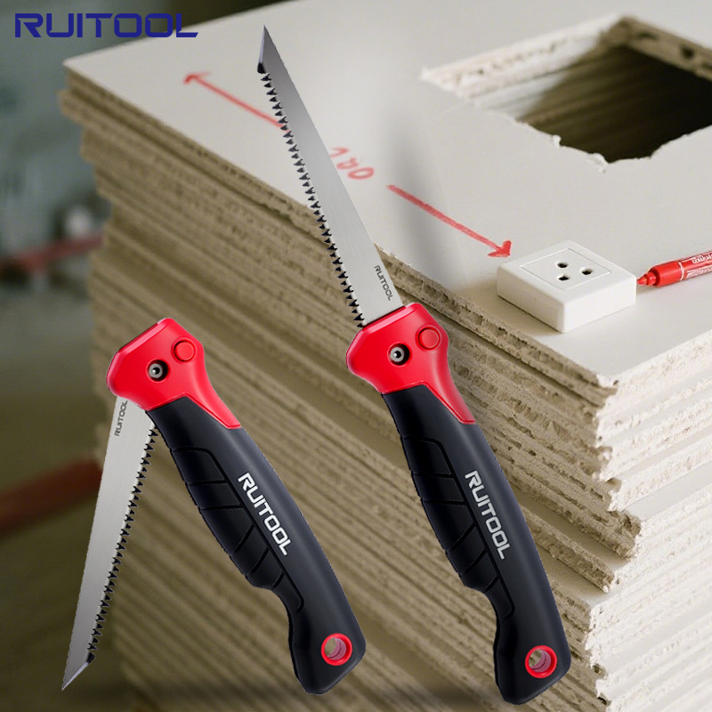 6寸可折叠石膏板锯墙板锯三面磨齿小型锯子便携园林锯果枝锯手工