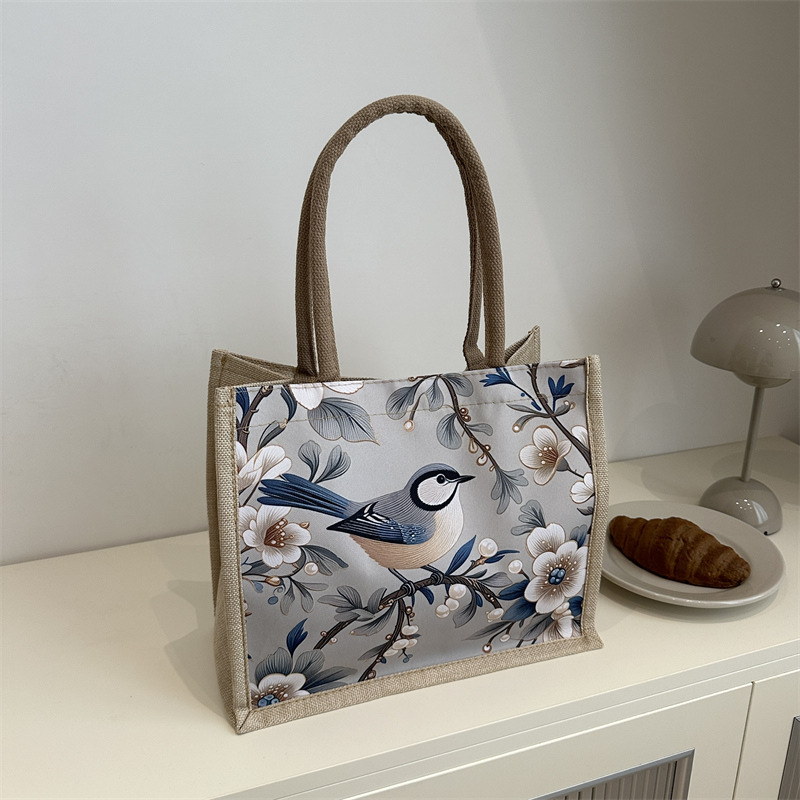 Bolsas de mujer de alta capacidad de alta calidad coreana de algodón y cáñamo, bolsas de mano de hombro de nuevo estilo de moda para viajar al trabajo