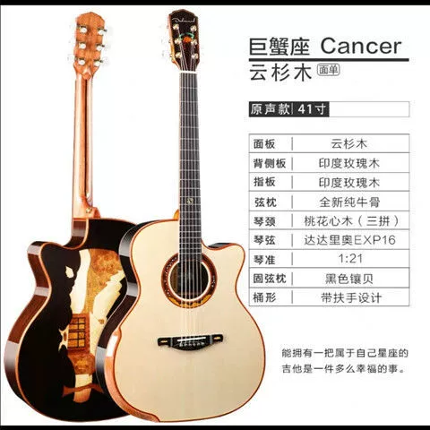 Guitar, zodiac signs handmade