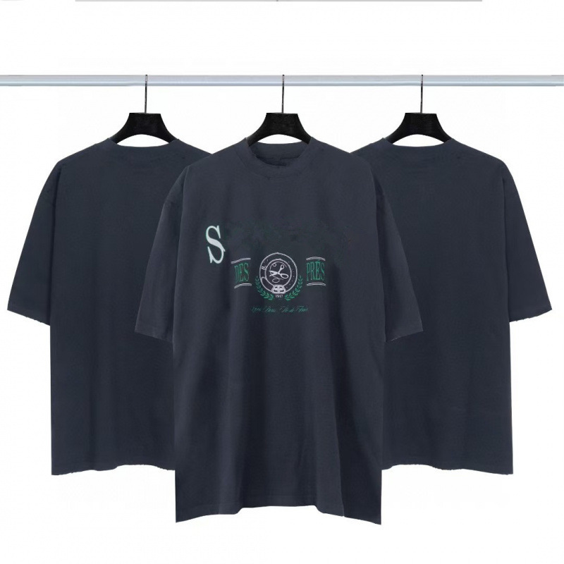 高品質クロスボーダーアメリカンスタイル25ss夏新作No.10ユニフォームレタールーズ半袖Tシャツ卸売|undefined