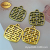 Golden box, metal pendant, wholesale