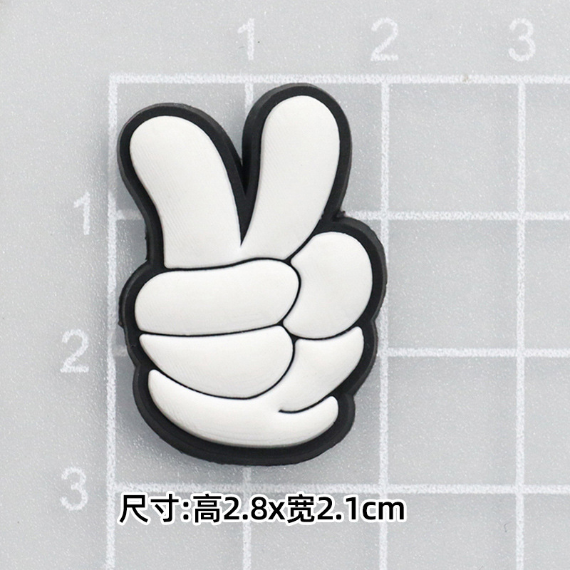 大小ミッキーミニーミッキーマウス DIY 漫画装飾アクセサリー携帯電話ケースパッチ下駄スリッパバックルステッカー|undefined