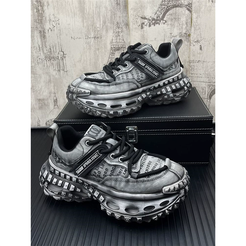 Толстая подошва невидимая внутренняя обувь отца мужской ретро прилив