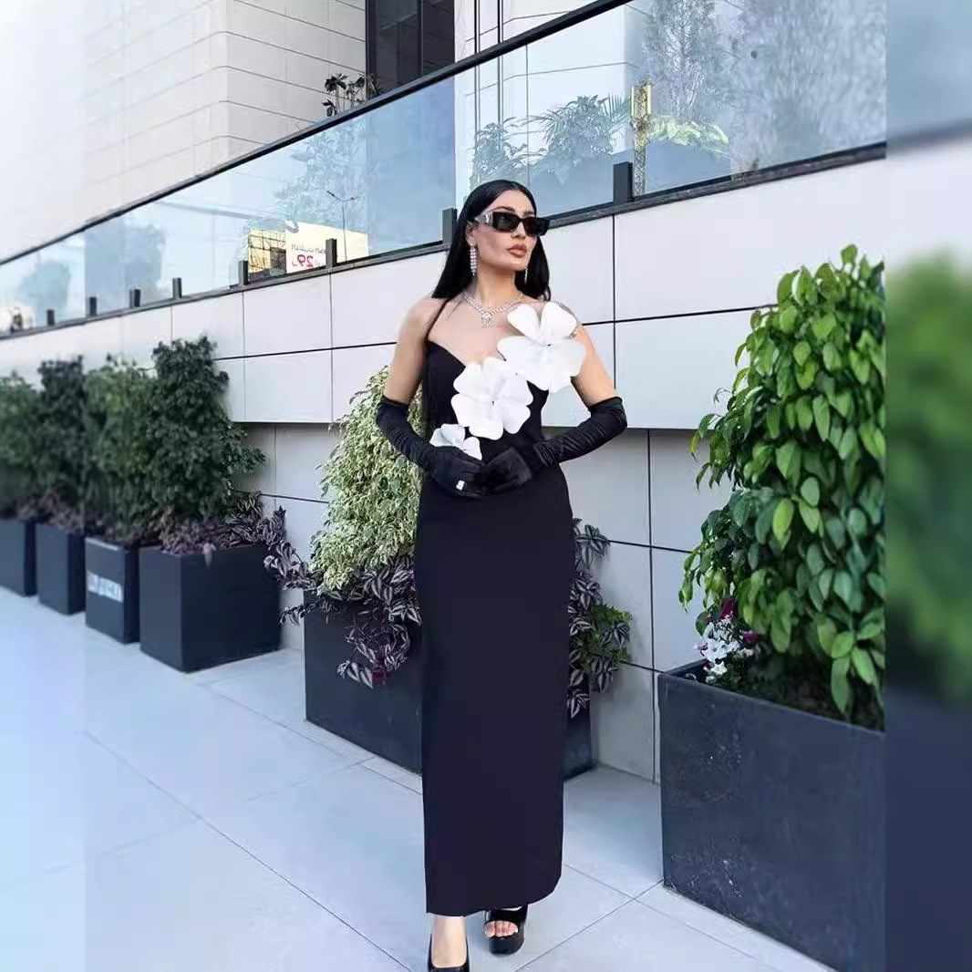 Summer black bra top