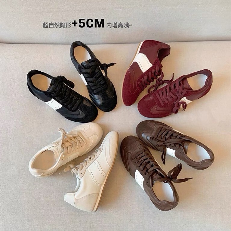 Billard training shoes~Original 5cm height-increasing thin-soled sneakers, fashionable and versatile casual racing shoes for women, Forrest Gump shoes Billard training shoes~Original 5cm height-increasing thin-soled sneakers, fashionable and versatile casual racing shoes for women, Forrest Gump shoes