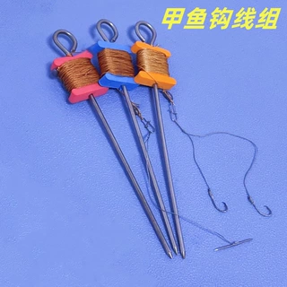 甲鱼钩成品线组套装 钓王八老鳖歪嘴双钩 甲鱼针线组单针全套批发