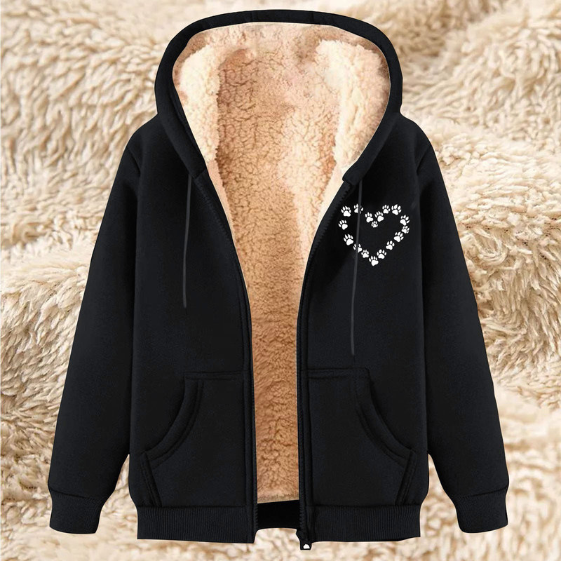 Winter Lambskin Jacket Comfortable Warm fleece-lined Hooded Cardigan Sweater Men's plus size Trendy All-match Thick Cotton-padded Coat Winter Lambskin Jacket Comfortable Warm fleece-lined Hooded Cardigan Sweater Men's plus size Trendy All-match Thick Cotton-padded Coat
