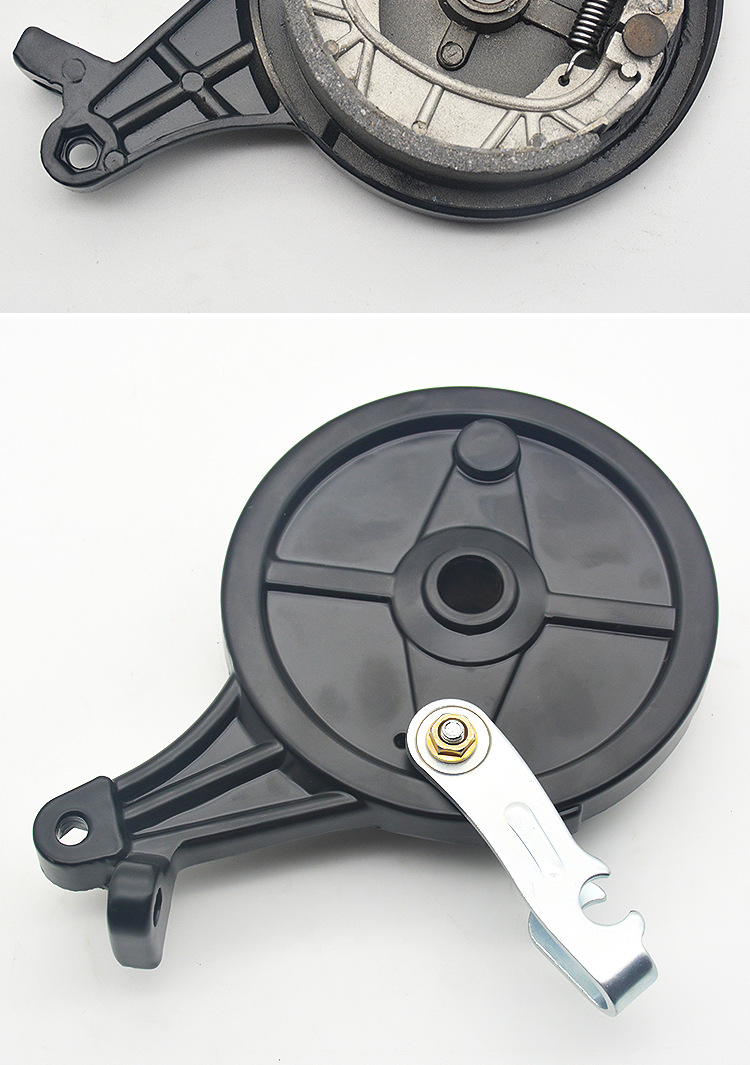 Electric Vehicle Rear Drum Brake Assembly, Electric Motorcycle Brake, 110 Black King Kong Electric Scooter Rear Brake, Rear Brake Pad