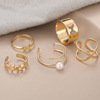 Metal one size ring, set, wholesale