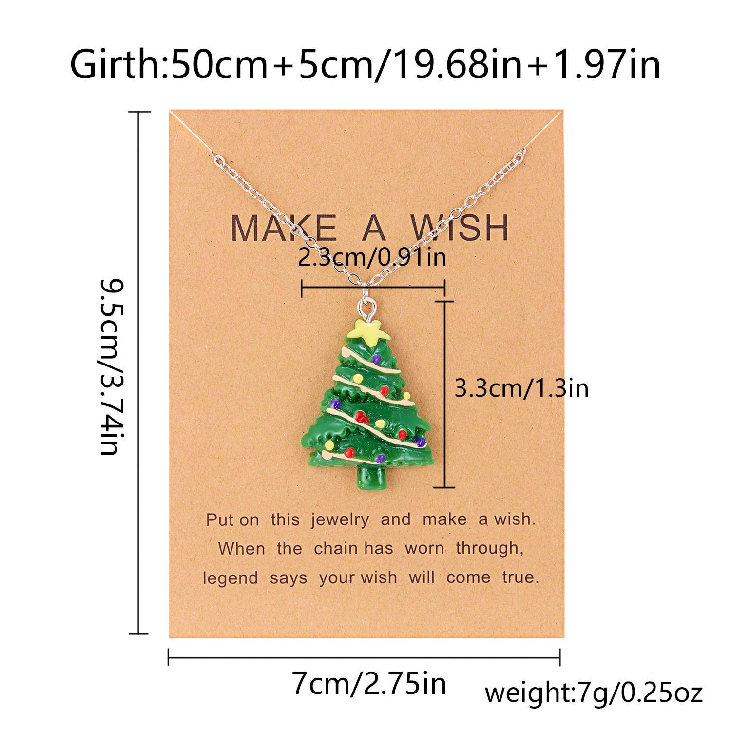 9g Weight Christmas Festival Pendant Necklaces Christmas Wholesale 16