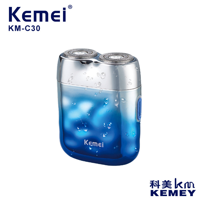 Comei KM-C30 de afeitar transfronteriza nuevo Mini pequeño cuchillo de barba de lavado de cuerpo completo USB máquina de afeitar eléctrica