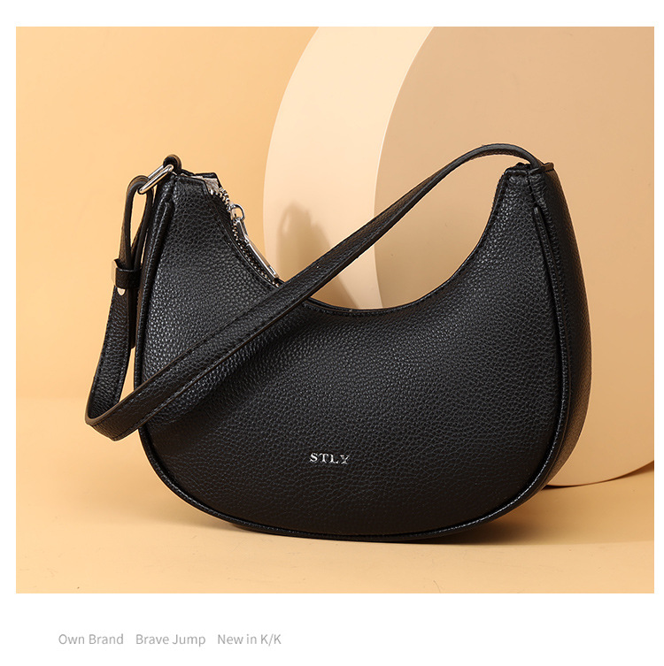 Borsa a tracolla da donna alla moda Borsa da donna popolare in morbida pelle di alta qualità retrò 2024 Nuovo stile semplice design di nicchia Borsa da donna popolare_voghion.com