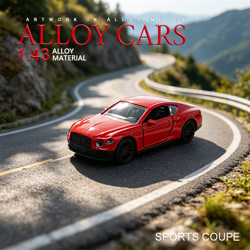 Cross-Border New Model 1:43 Bentley Die-Cast Alloy Model Car, Children's Pull-Back Toy Car, Collectible Display Piece Wholesale Cross-Border New Model 1:43 Bentley Die-Cast Alloy Model Car, Children's Pull-Back Toy Car, Collectible Display Piece Wholesale