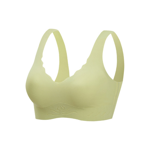 New Latex Large Size Seamless Underwear Women's Push Up Shaping Yoga Sleeping Sports Vest Lightweight Bra Wholesale
