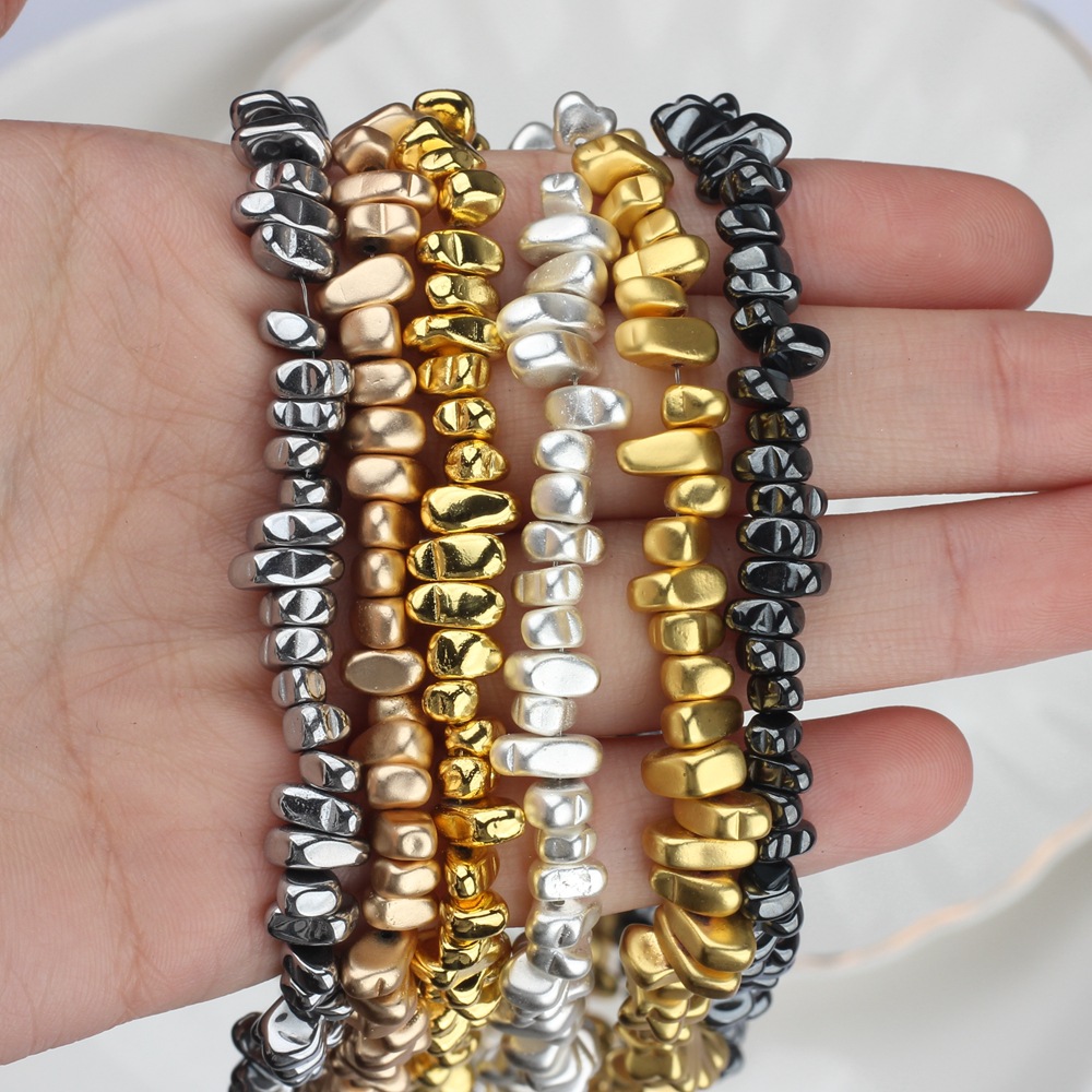 1 Set Natural Stone Irregular Solid Color DIY Jewelry Accessories Beads display picture 3